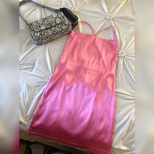 Barbie Pink Mini Satin Dress